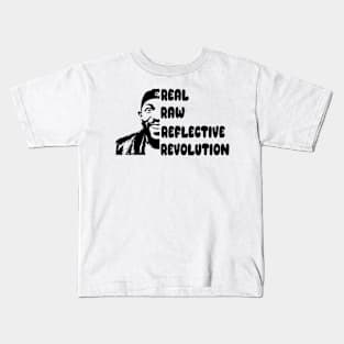 real, raw, reflective, revolution. Kendrick Lamar Kids T-Shirt